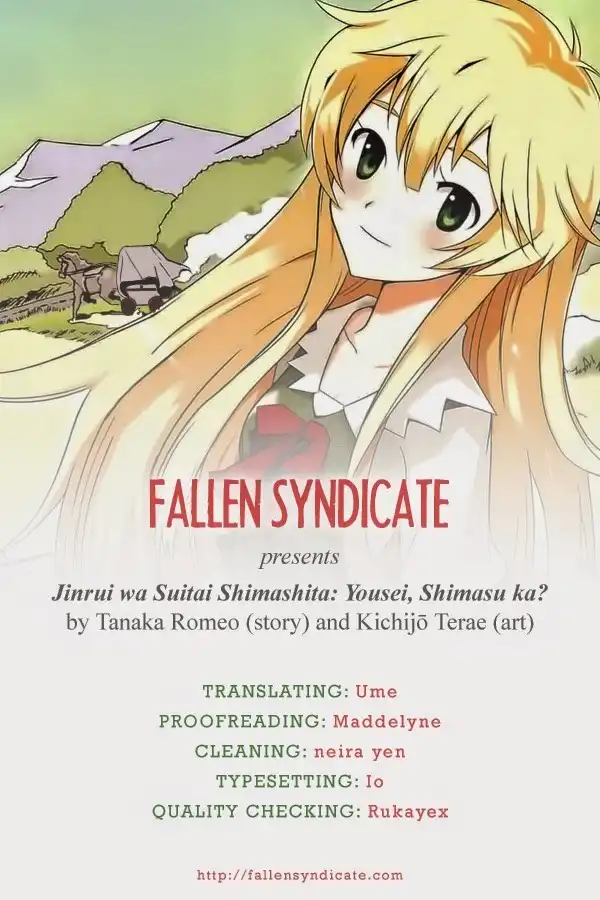Jinrui wa Suitai Shimashita: Yousei, Shimasu ka? Chapter 4